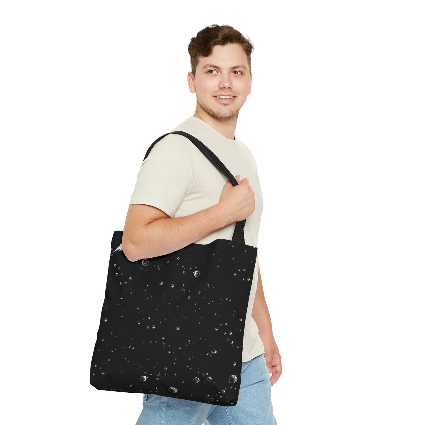 Asteroids Tote Bag (Black)