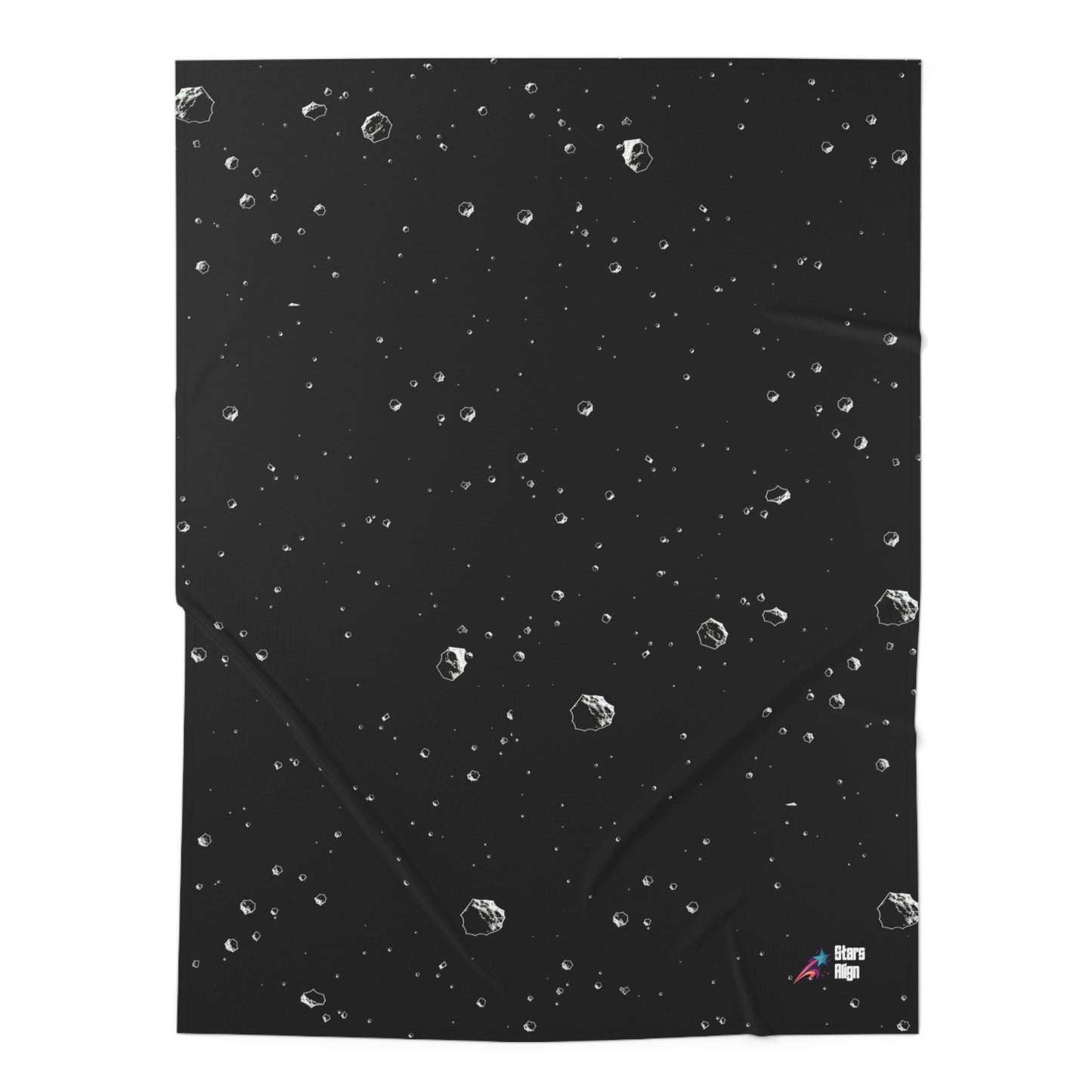 Asteroids Dark - Baby Swaddle Blanket