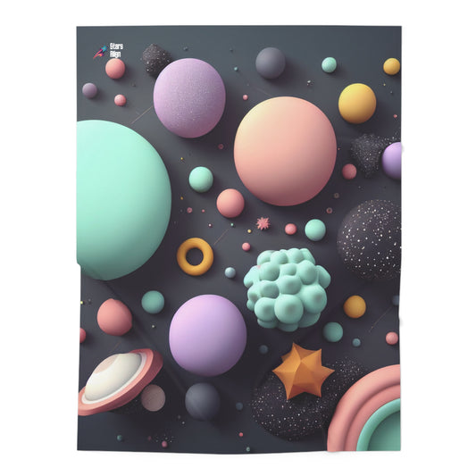 Planetary Pastel - Baby Swaddle Blanket