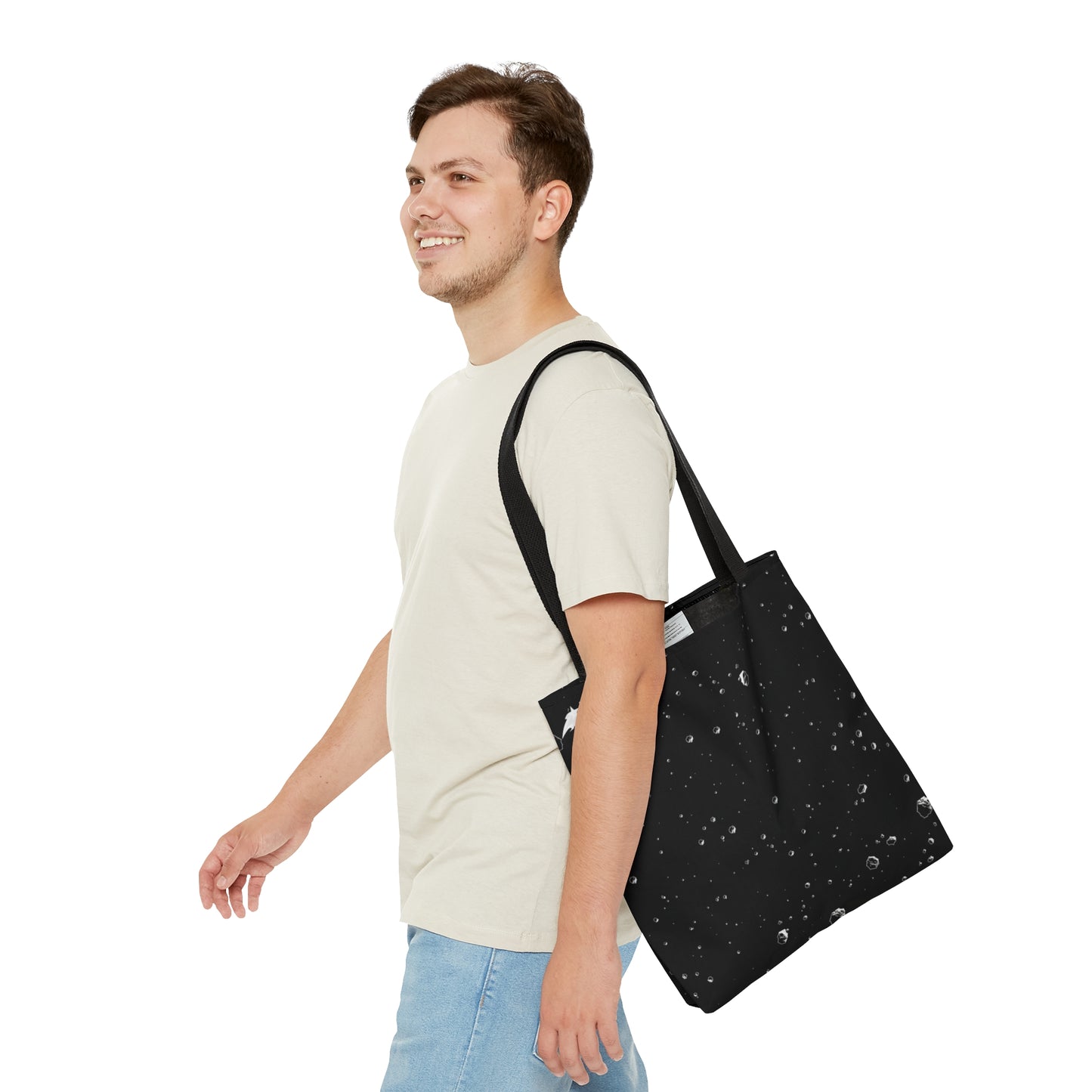 Asteroids Tote Bag (Black)