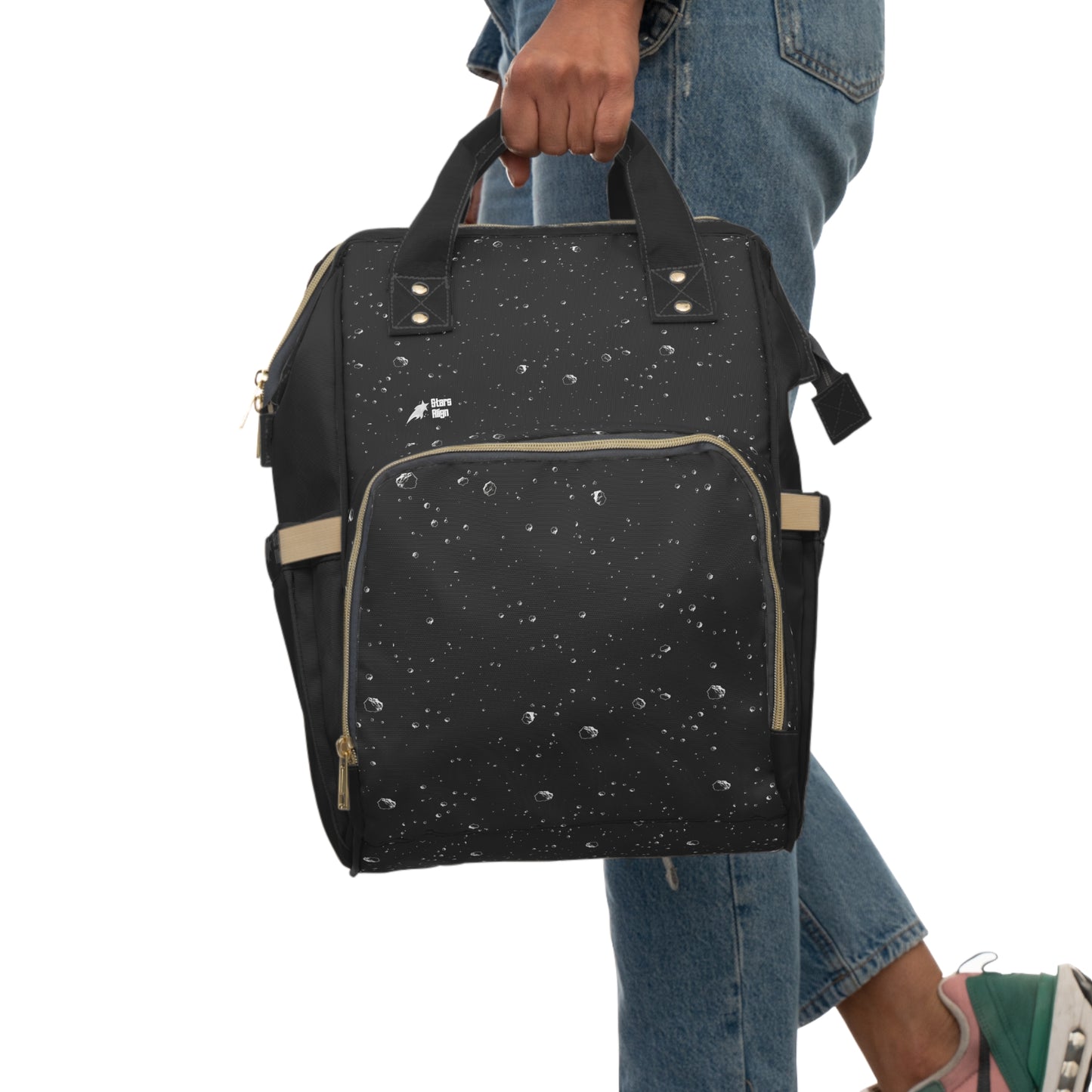 Asteroid Adventurer Diaper Backpack (Black)