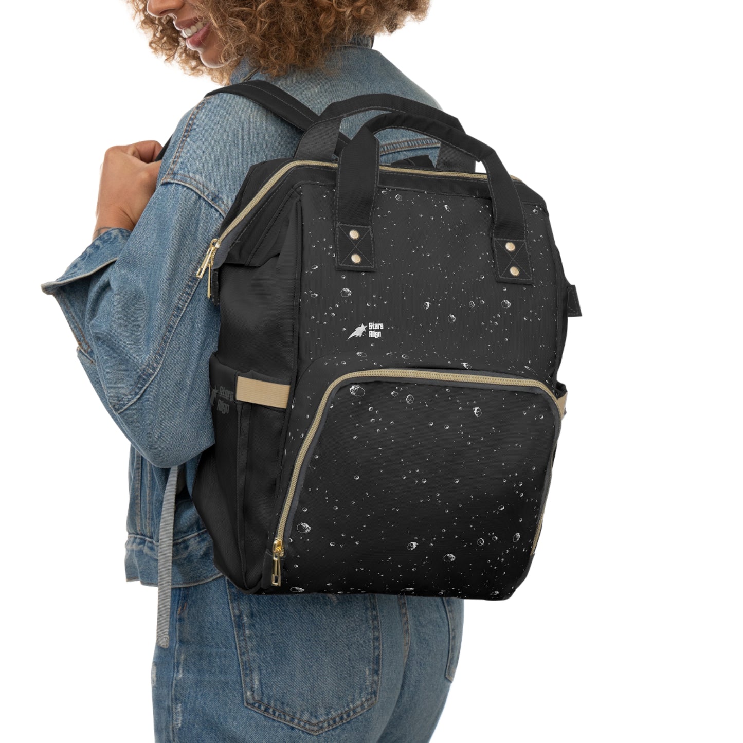 Asteroid Adventurer Diaper Backpack (Black)