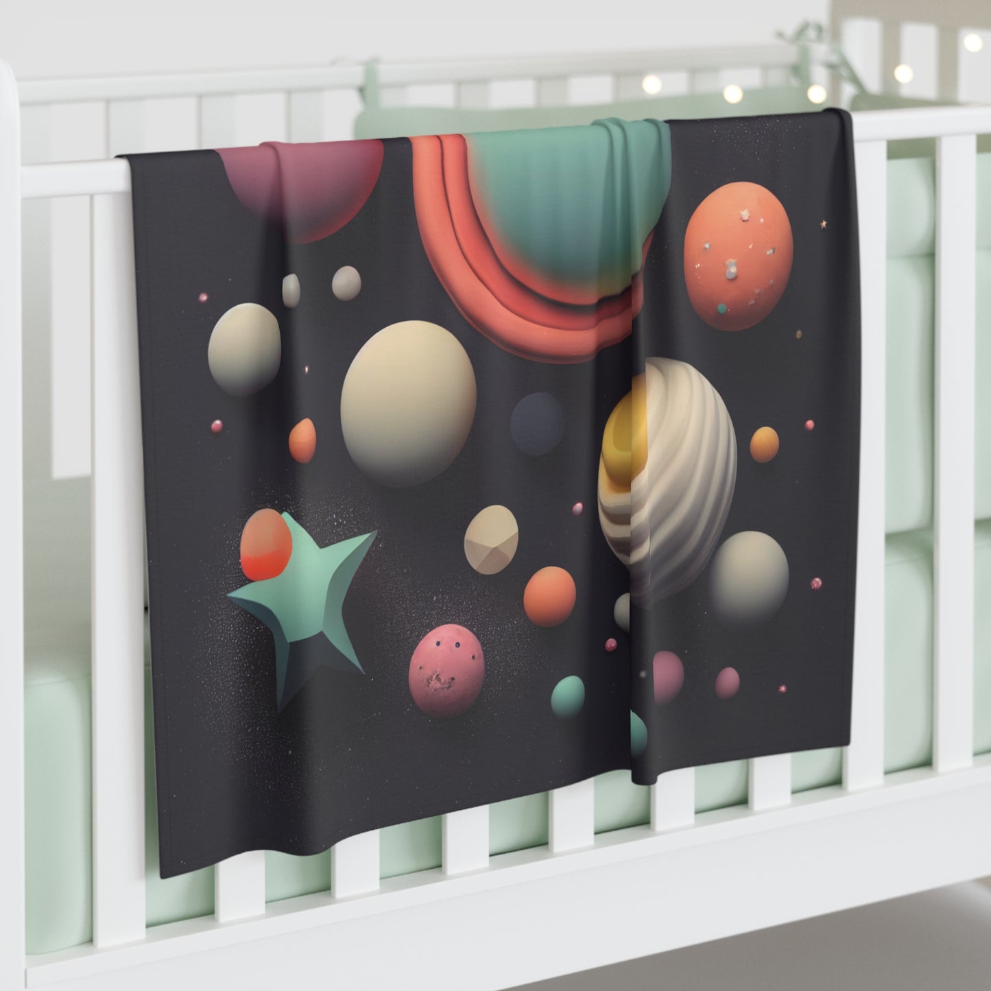 Planetary FunBurst - Baby Swaddle Blanket