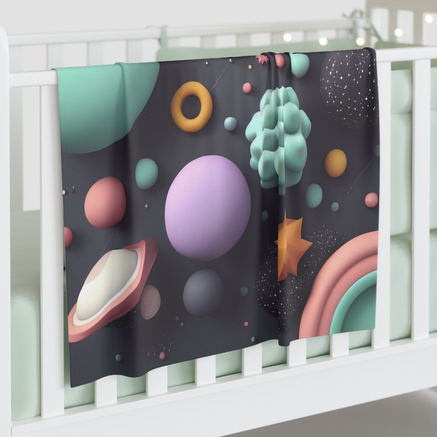 Planetary Pastel - Baby Swaddle Blanket