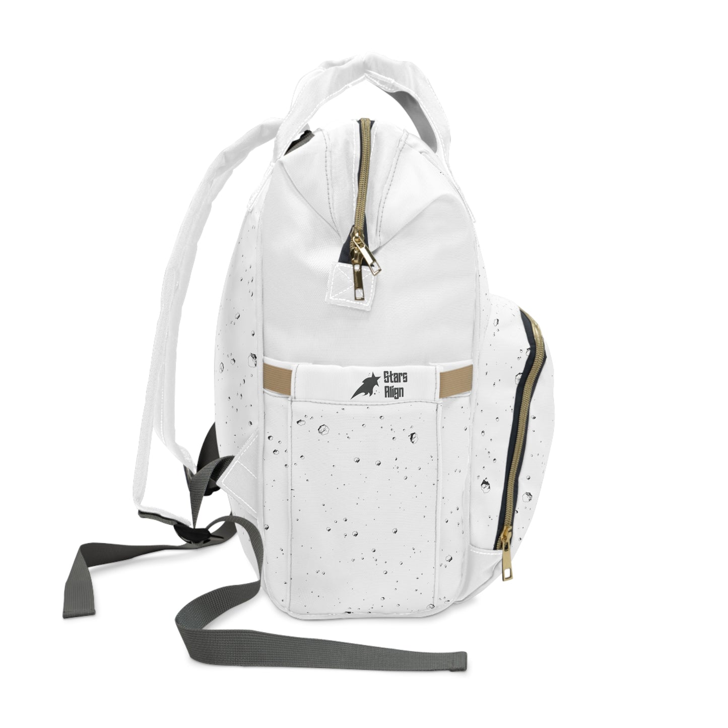 Asteroid Adventurer Diaper Backpack (White)