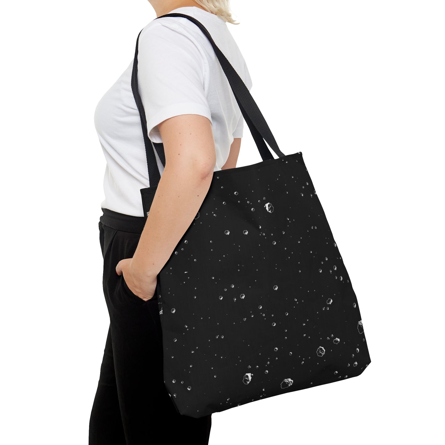 Asteroids Tote Bag (Black)