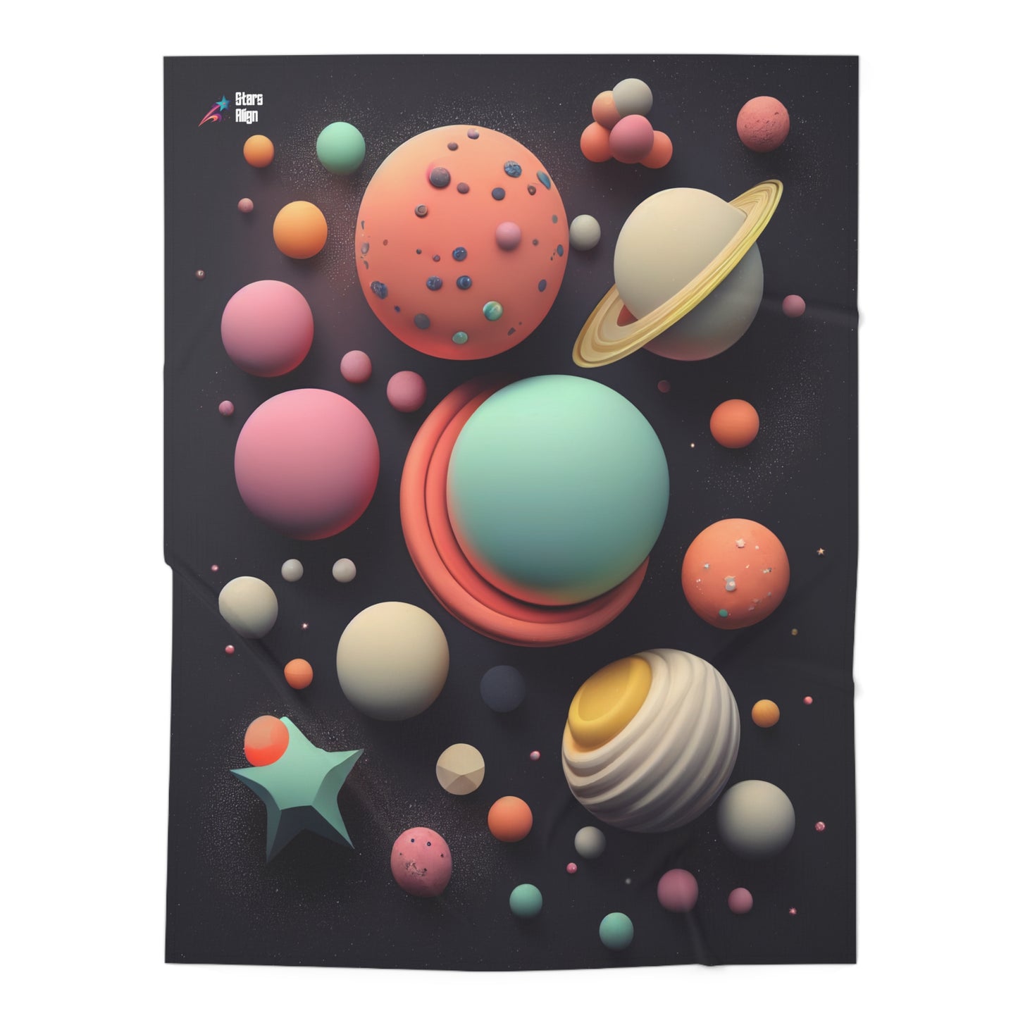 Planetary FunBurst - Baby Swaddle Blanket